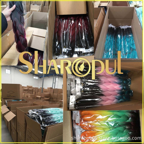 Top Quality Fiber 48inch 60colors Synthetic Jumbo Braid Hair For Crochet Ombre Braiding Hair